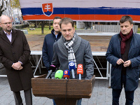 Richard Sulík, Igor Matovič a Alojz Hlina. Richard Sulík, Igor Matovič a Alojz Hlina.