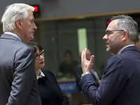 Michel Barnier a Michael Roth Michel Barnier a Michael Roth