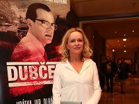 Michaela Čobejová na premiére historického filmu Dubček.