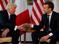 Donald Trump a Emmanuel Macron Donald Trump a Emmanuel Macron