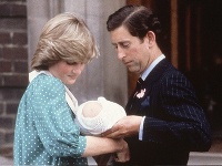 Diana a Charles s čerstvo narodeným Williamom