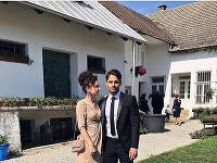 Toto je zatiaľ jediný verejný záber z Marynej svadby. Na snímke je Adriánov brat so svojou partnerkou Lenkou. 