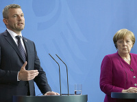 Peter Pellegrini a Angela Merkelová