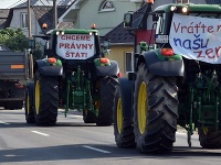 Protest farmárov v Trebišove
