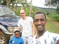 Petr Kočnar v Rwande. 