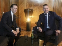 Peter Pellegrini sa stretol s rakúskym prezidentom a kancelárom