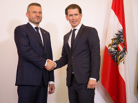 Peter Pellegrini sa stretol s rakúskym prezidentom a kancelárom