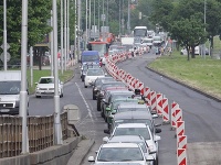 Dopravný kolaps v Bratislave.