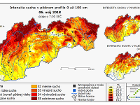 Aktuálna situácia sucha na Slovensku v 18. týždni.