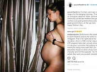 Gwyneth Paltrow zverejnila poriadne intímnu fotku z čias, keď nosila pod srdcom svoju dcérku. 