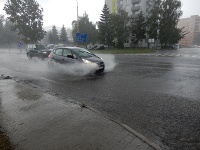 Zaplavené ulice v Ružomberku Zaplavené ulice v Ružomberku