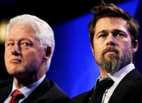 Brad Pitt a Bill Clinton