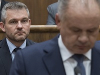 Peter Pellegrini a Andrej Kiska Peter Pellegrini a Andrej Kiska