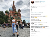Georgina Rodríguez si chvíle v Rusku užíva. 