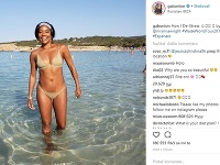 Gabrielle Union sa fotkami v bikinách pochválila na instagrame.