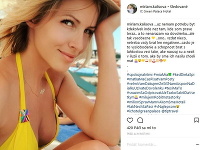 Miriam na Instagrame zverejnila poriadne sexi záber. Muži museli mať radosť.