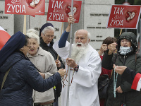 Protest v Poľsku proti interupcii 
