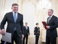 Robert Fico a Andrej Kiska Robert Fico a Andrej Kiska