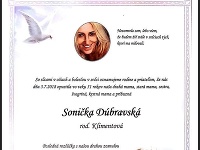 Romana Škamlová na sociálnej sieti zverejnila smútočné oznámenie. 