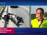 Český herec Bohumil Klepl mal v sobotu popoludní nehodu na motorke.