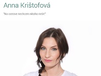 Profil Anny Krištofovej, keď súťažila v šou Ostrov.