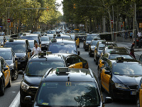 Štrajk taxikárov v Španielsku