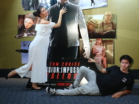 Mamba Dasha Šarközyová a Tony Porucha na premiére filmu Mission Impossible.