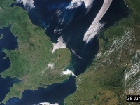 Satelitná snímka z 28. júna 2018