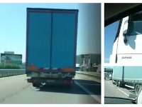 Kamión na diaľnici Kamión na diaľnici
