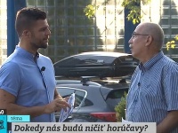 Tomáš Juríček v Teleráne rozoberal tému horúčav. 
