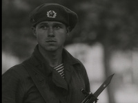 Archívny záber z filmu Môj neznámy vojak. Archívny záber z filmu Môj neznámy vojak.