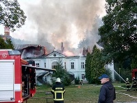 Požiar zámku v Česku