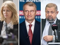 Zuzana Čaputová, Robert Mistrík a Štefan Harabin Zuzana Čaputová, Robert Mistrík a Štefan Harabin