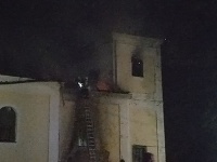 Požiar Kaplnky sv. Heleny v Považskej Bystrici.