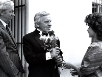 Emil Horváth starší s Jozefom Kronerom a Zuzanou Tlučkovou v roku 1988 vo filme Jubileum.