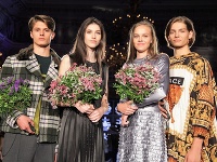 Víťazi modelingovej súťaže Schwarzkopf Elite Model Look 2018 - zľava: Martin Burian (20), Jasmína Simová (14), Marie Sýkorová (15) a Jakub Janírek (18).