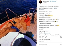 Cristiano Ronaldo a Georgina Rodríguez si užívajú oddych na luxusnej jachte. Kráska sa takto vyhrieva na slniečku. 