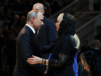 Vladimir Putin na pohrebe Josifa Kobzona