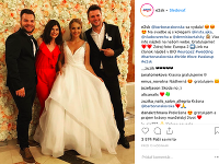 Fotkou zo svadby Barbory Rakovskej sa na sociálnej sieti Instagram pochválilo rádio Európa 2.