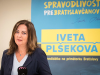 Kandidátka na primátorku mesta Bratislava Iveta Plšeková