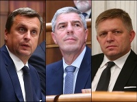 Andrej Danko, Béla Bugár a Robert Fico Andrej Danko, Béla Bugár a Robert Fico
