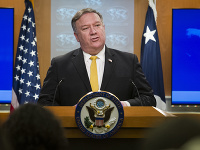 Americký minister zahraničných vecí Mike Pompeo. Americký minister zahraničných vecí Mike Pompeo.