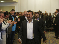 Macedónsky premiér Zoran Zaev. Macedónsky premiér Zoran Zaev.