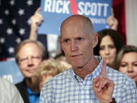 Guvernér Floridy Rick Scott. Guvernér Floridy Rick Scott.