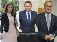 Andrea Kalavská, Peter Kažimír a Peter Gajdoš Andrea Kalavská, Peter Kažimír a Peter Gajdoš