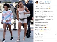 Mel B sa fotkami čudného outfitu pochválila aj na instagrame. 