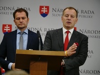 Zľava: Igor Matovič a Boris Kollár