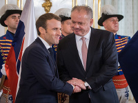Emmanuel Macron a Andrej Kiska