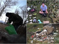 Patrik Paulínyi vyniesol zo slovenskej prírody až 100 kilogramov odpadkov