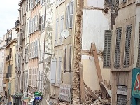 Zrútená budova v Marseille